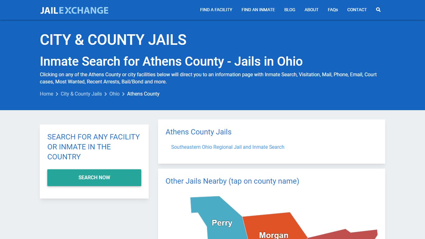 Inmate Search for Athens County | Jails in Ohio - Jail Exchange